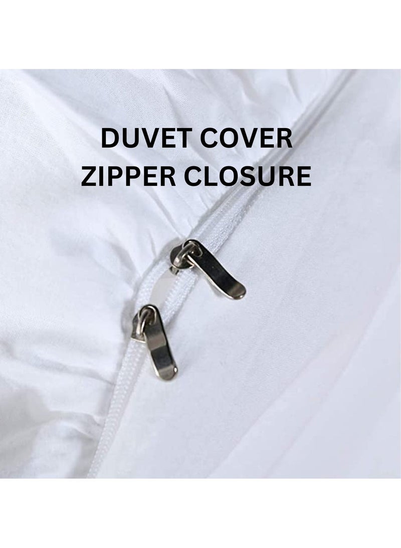 TW Premier Hotel Duvet Cover Stripe 240x260cm Super King Size 6 Pcs Set, 1 Duvet Cover 240x260cm (Without Filling), 1 Fitted Sheet 200x200+30cm, 2 Pillow Sham 50X75+5cm, 2 Pillow Cases 50x75cm - Image 5